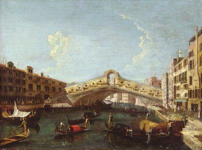 Die Rialto-Brücke in Venedig von Giovanni Antonio Canal